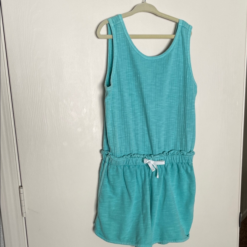 Kids Teal Sleeveless Romper